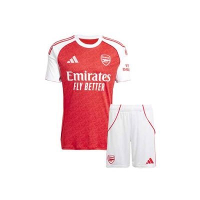 Kids-Arsenal-Home-Jersey-And-Shorts-25-26-Season